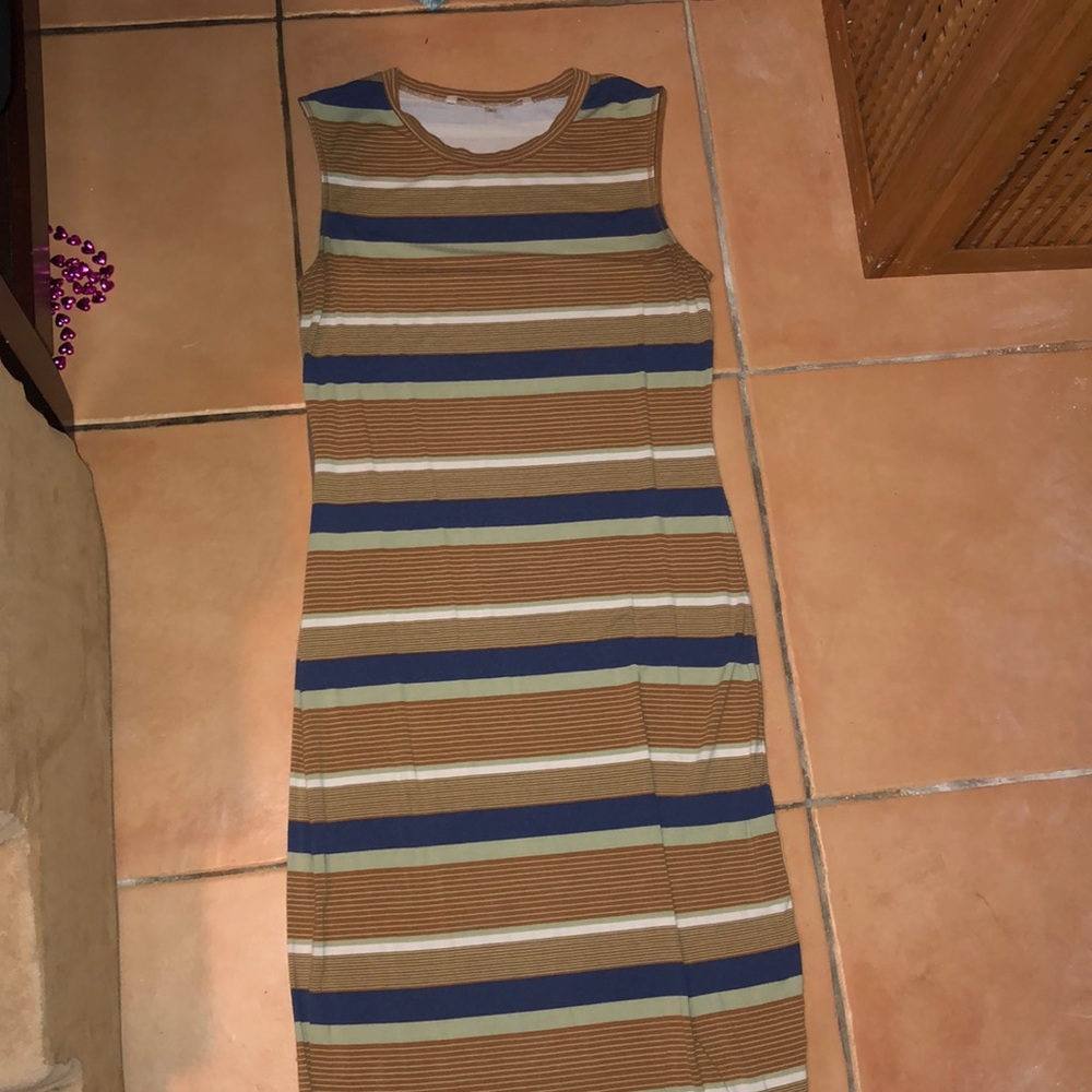 Rachel Roy stripped sleeveless dress size L